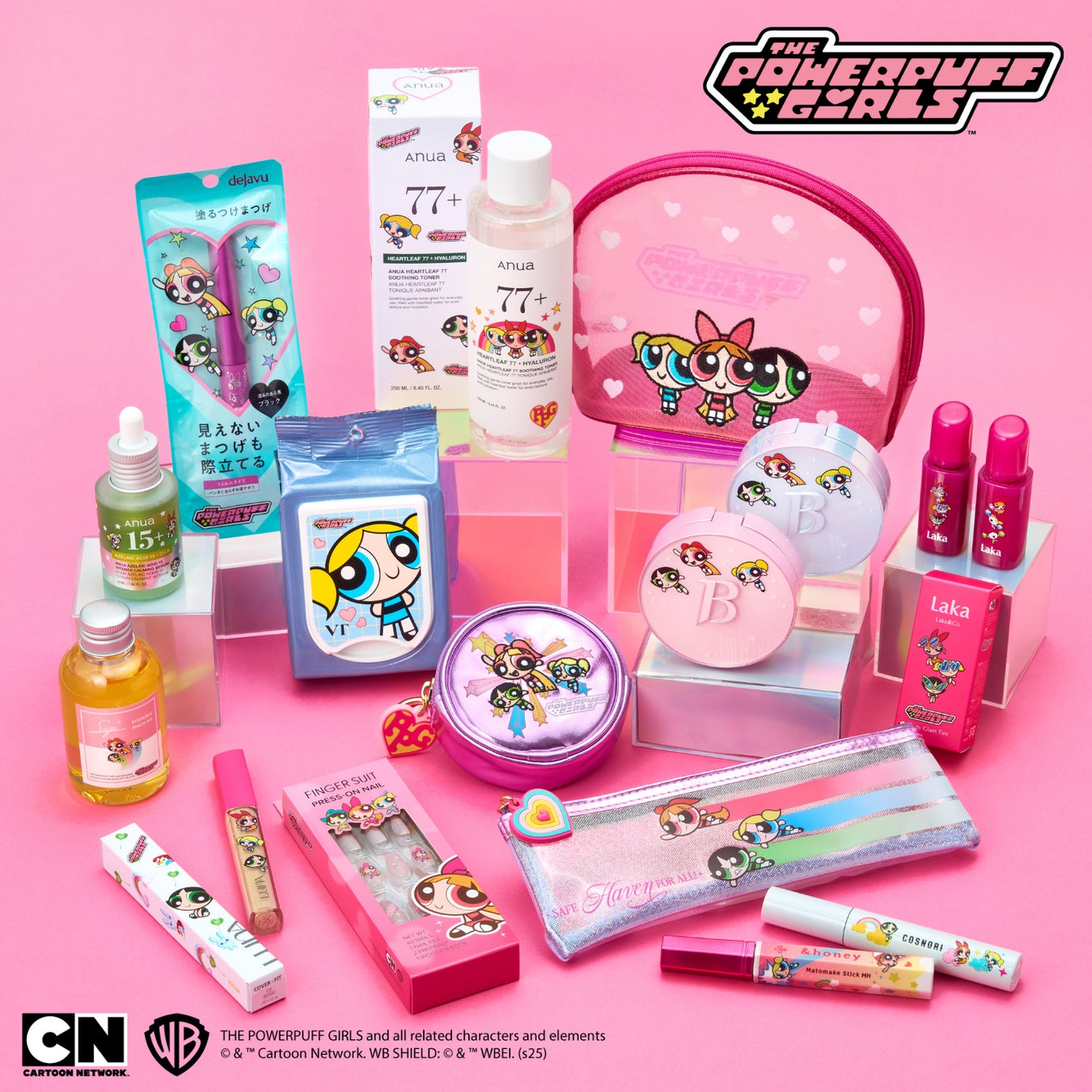 PLAZAの人気コスメが『パワーパフ ガールズ』デザインに！ここでしか手に入らないスペシャルコスメ、多数登場。