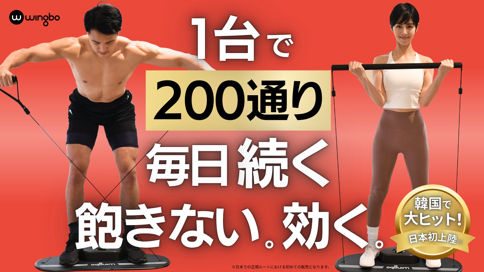 世界初の「ボード型ケーブル多機能マシン」が日本上陸！自宅で200種以上の本格トレーニングを実現する【Wingbo】が7月30日よりMakuakeにて先行販売開始!