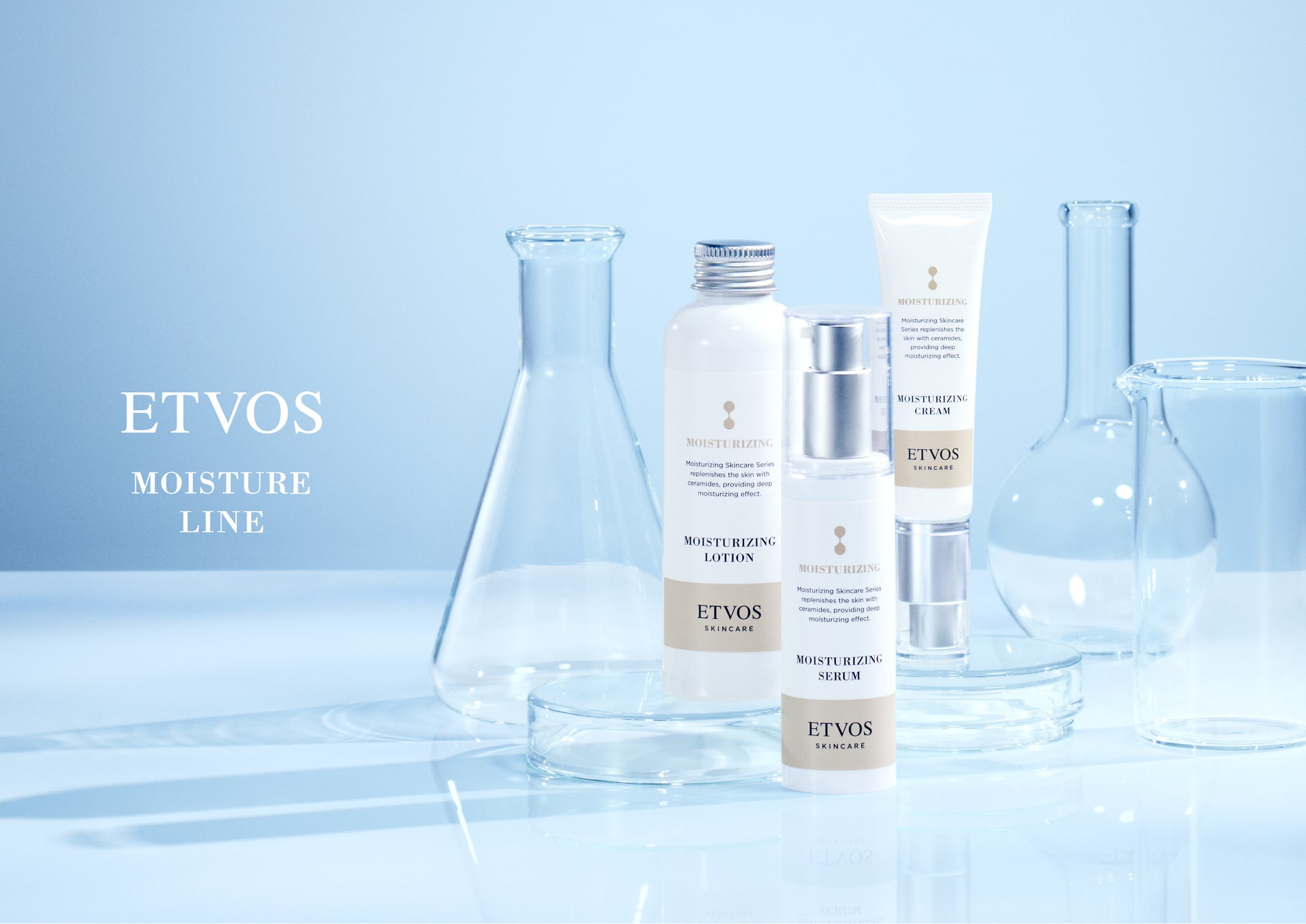 【ETVOS】ヒト型セラミドを新配合＆増量。ベーシック保湿ケア「モイスチャ―ライン」がリニューアル。〈2025年8月6日(水) 発売〉