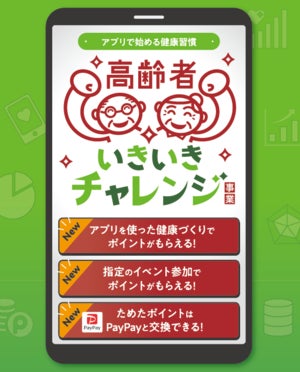愛媛県松山市、高齢者へ健康アプリを活用したICT健康ポイント施策「いきチャレ」で累計20億歩達成