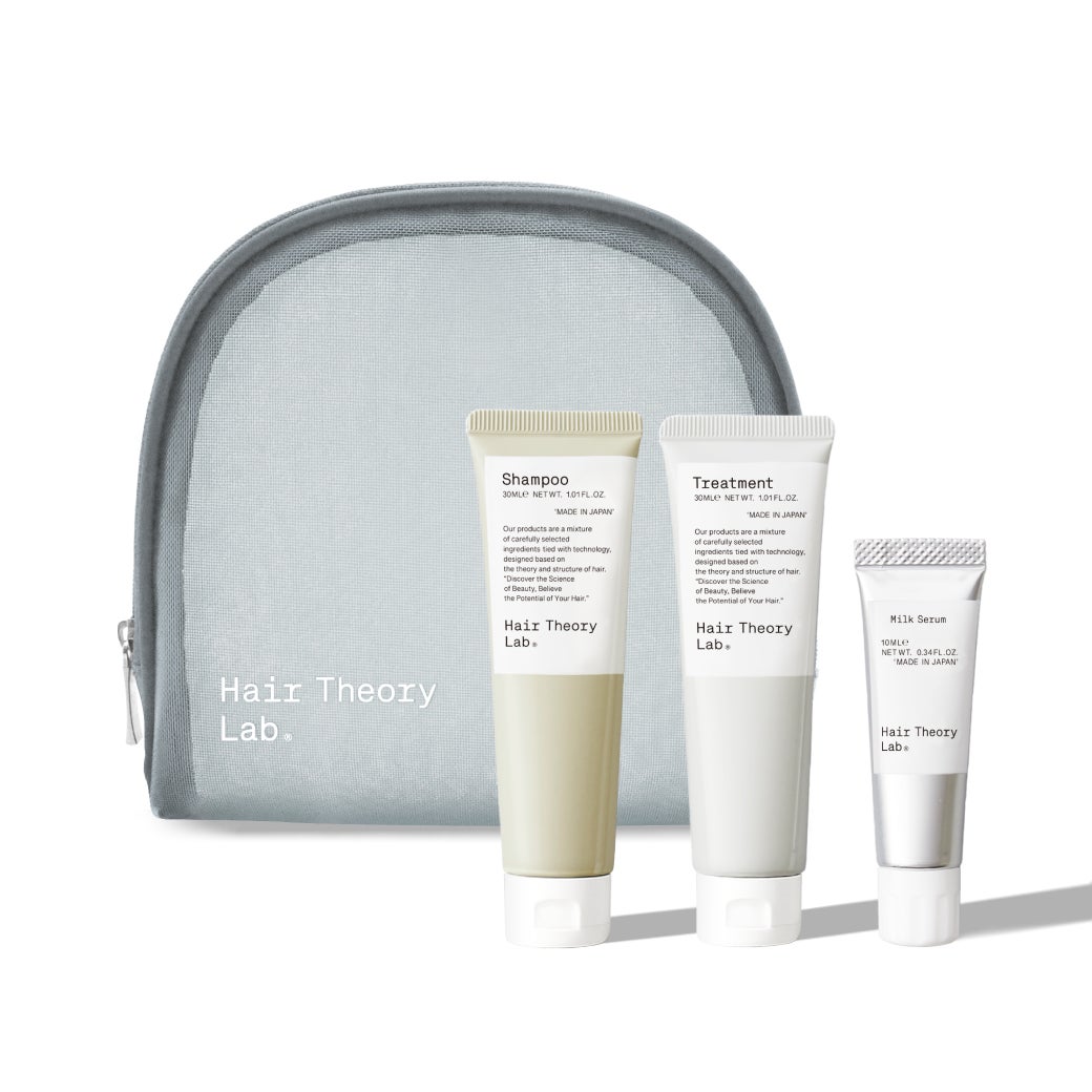 毛髪科学に基づくヘアケアブランド【Hair Theory LabⓇ】から、ベストコスメ累計21冠(*1)を受賞したヘアケアアイテムのトライアルセットが登場。