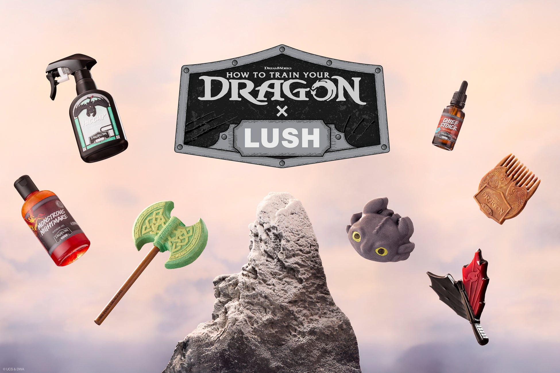 ＜ヒックとドラゴン X LUSH＞新作映画『ヒックとドラゴン』との限定コラボレーションアイテム全7種を9月4日（木）より発売！