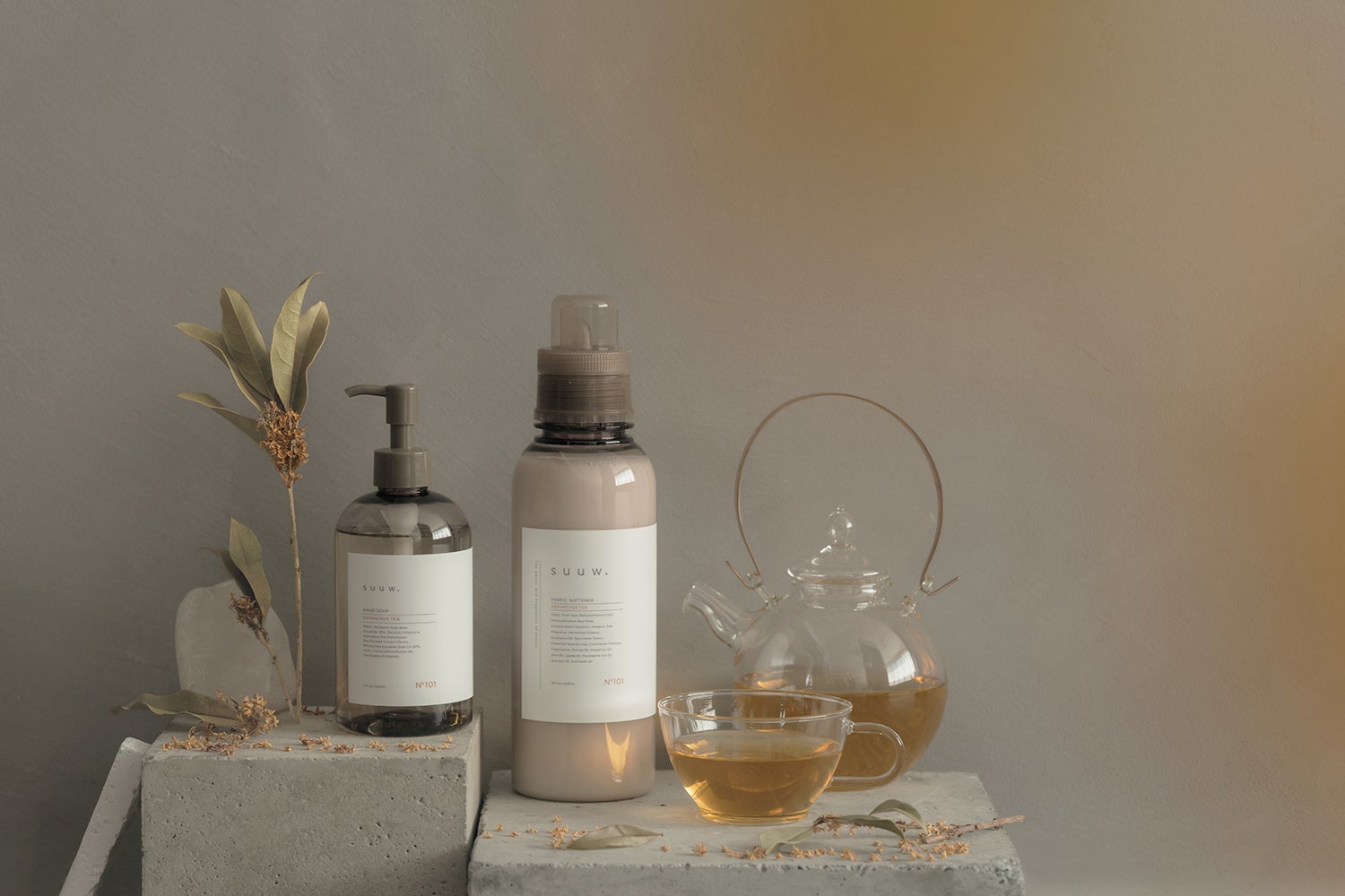 毎年大人気〈オスマンサスティー（金木犀×紅茶）〉の香りがsuuw.から数量限定販売！今年は柔軟剤に加え新たにハンドソープも新登場