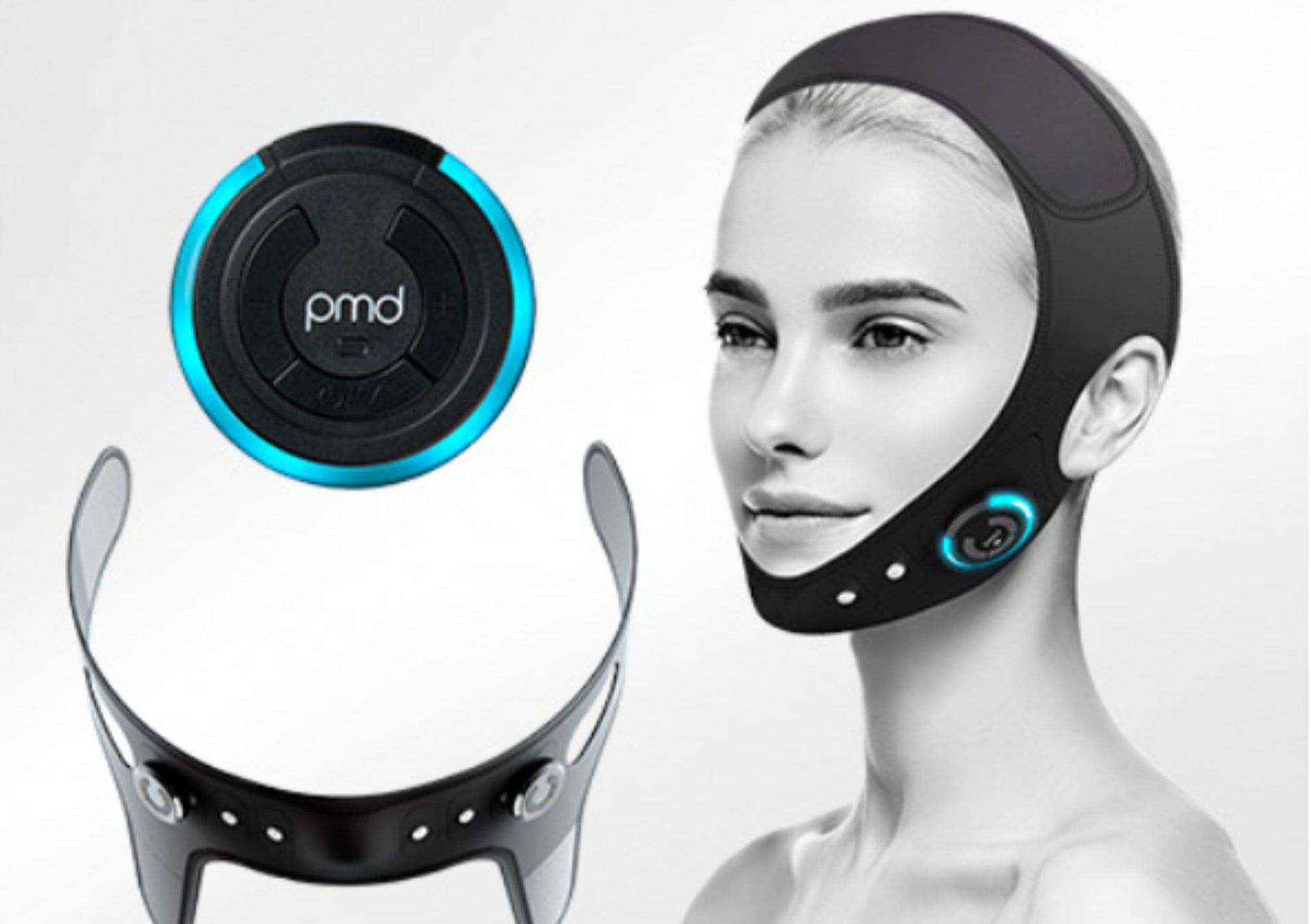 韓国で完売続出！最新EMS美顔器「pmd SMAS フルフェイス ビューティーバンド」装着10分。憧れのフェイスラインを自宅で叶える。