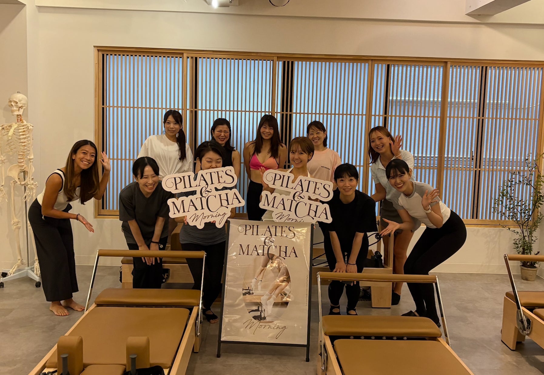 表参道で開催「PILATES & MATCHA MORNING」＠Pilates KASANE ─ ピラティスと抹茶プロテインで朝からWell-being