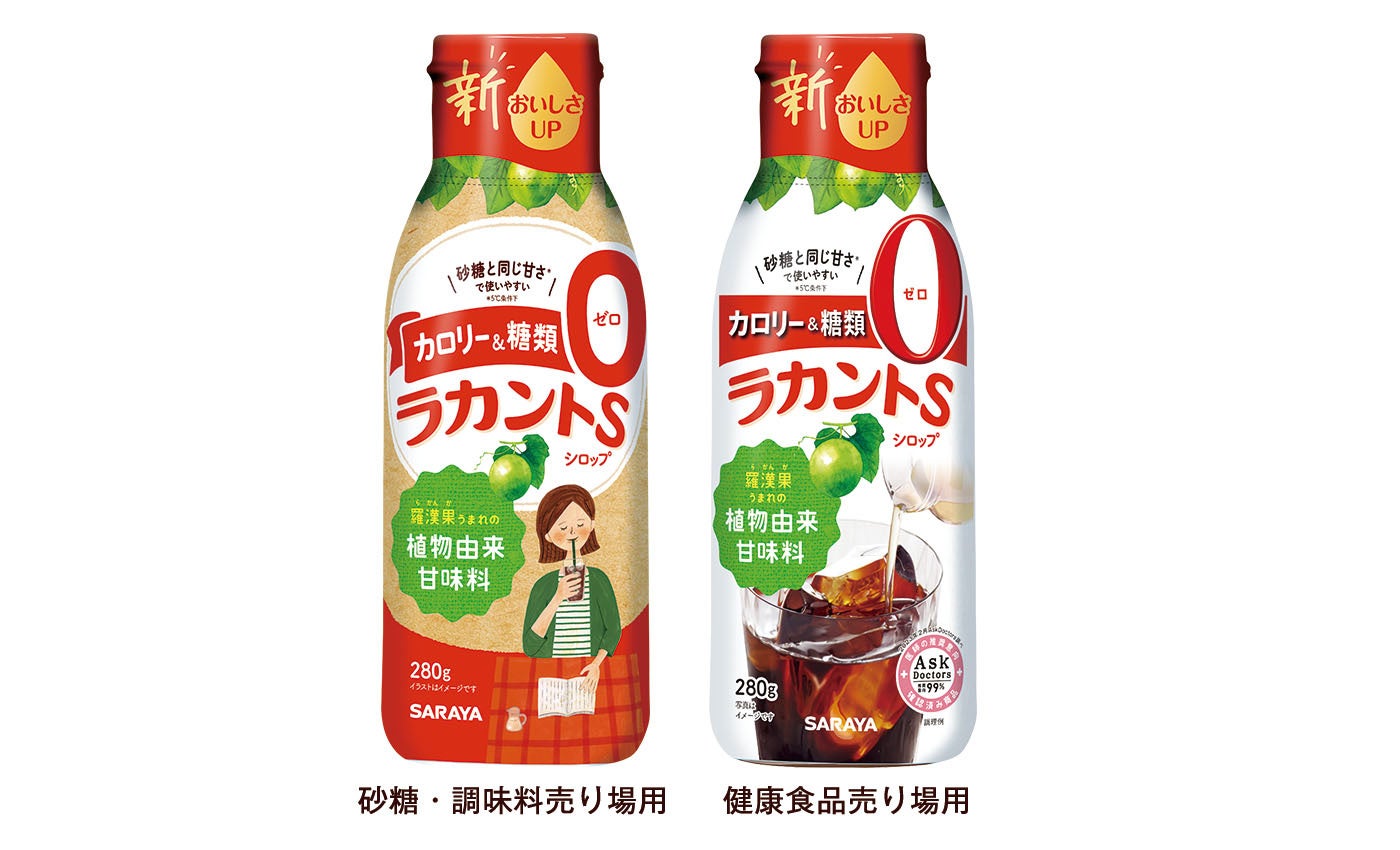 さらにおいしく便利になって登場！カロリー・糖類ゼロの植物由来甘味料「ラカントSシロップ」リニューアル発売