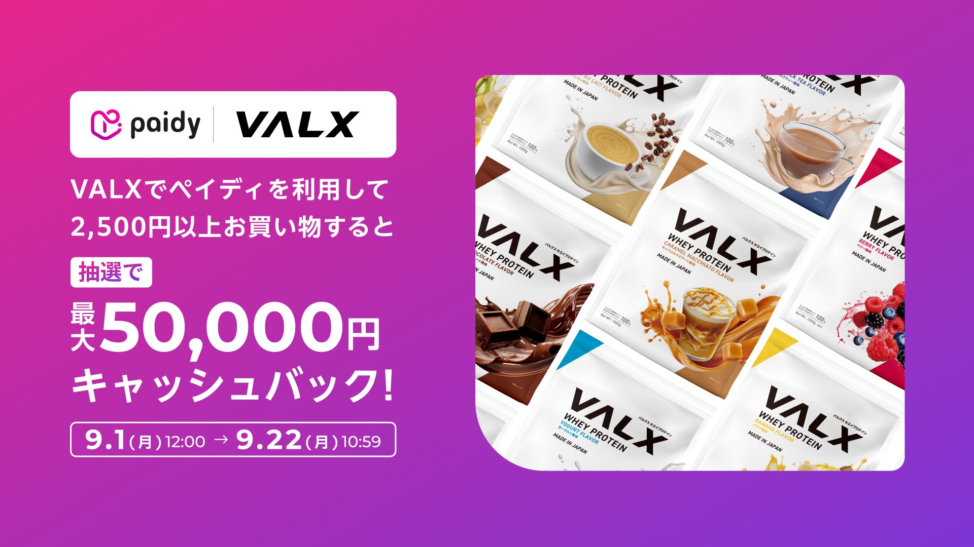 VALXメンバーズストアの新しい決済手段としてあと払いサービス「ペイディ」を導入開始