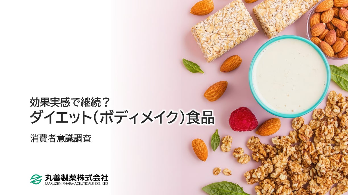 効果実感で継続？「ダイエット（ボディメイク）食品に関する意識調査」