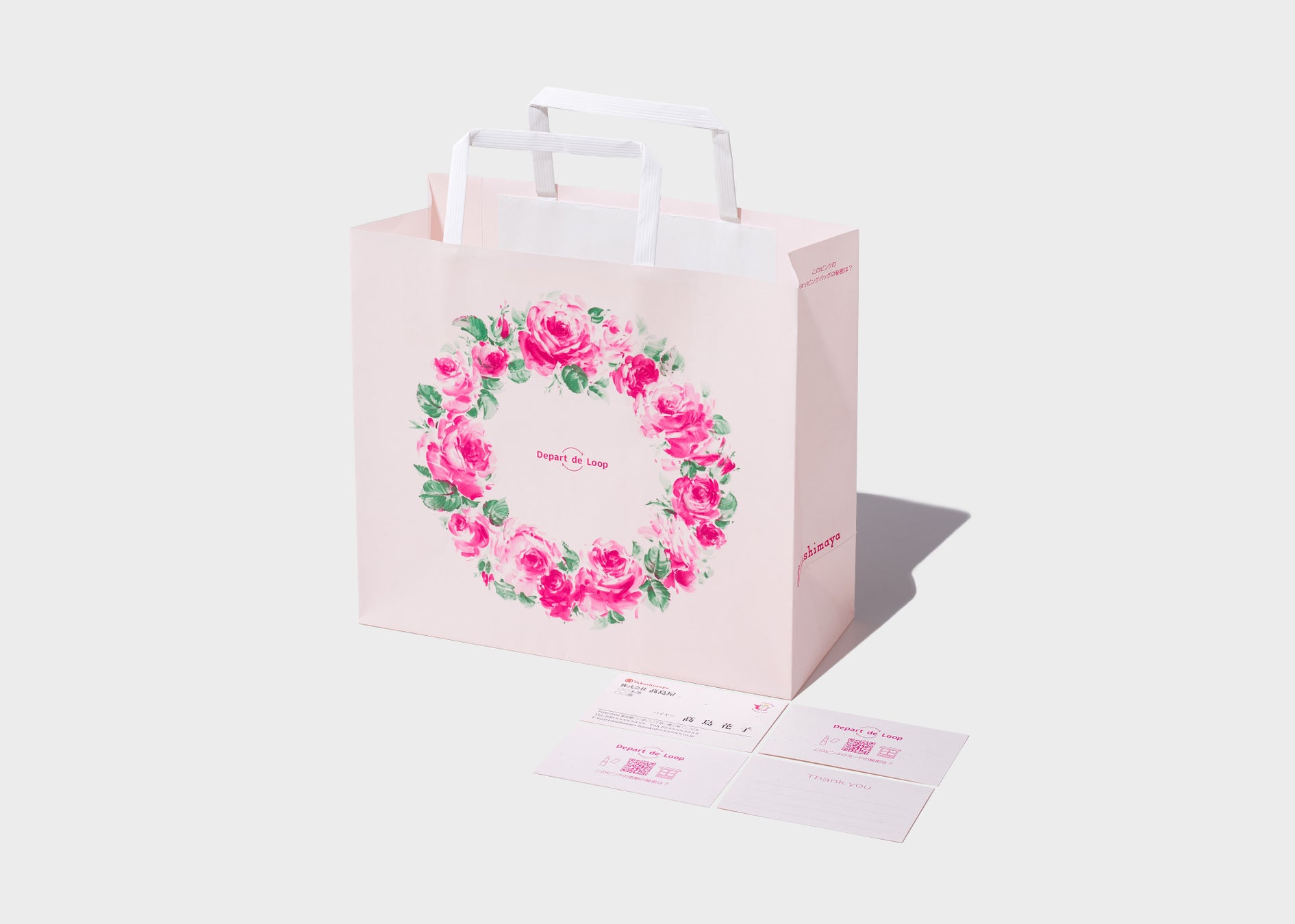 メイク用品が 「ペーパーアイテム」（髙島屋のショッピングバッグ・メッセージカード・名刺）に生まれ変わりました！