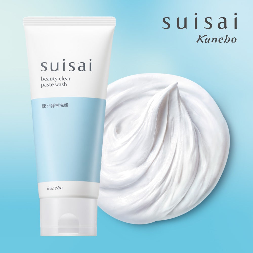洗顔料(カウンセリング品)市場売上No.1＊1シリーズの【suisai】から毎日のケアで毛穴汚れ・黒ずみ汚れまですっきり落とす 練り酵素洗顔※「スイサイ ビューティクリア ペーストウォッシュ」が登場！