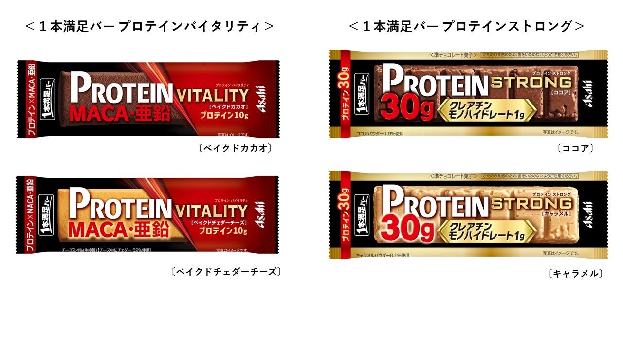 「１本満足バー プロテイン」の新シリーズ登場「１本満足バー プロテインバイタリティ」「１本満足バー プロテインストロング」10月6日発売