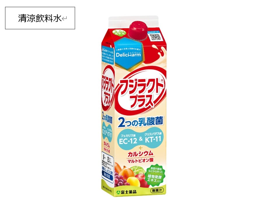 乳酸菌配合飲料「フジラクト®プラス」10/1(水)リニューアル発売