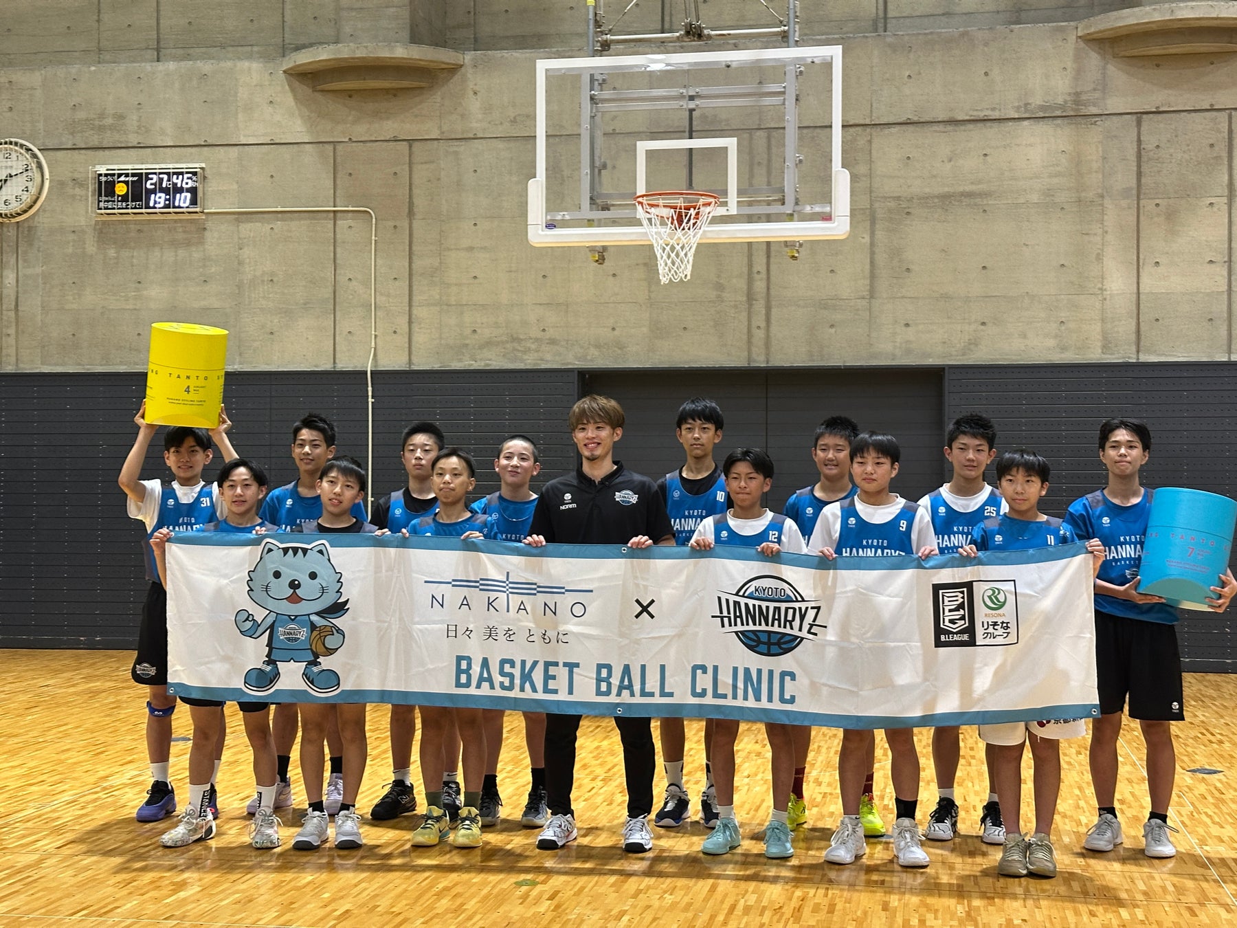 【中野製薬株式会社】Ｂ．ＬＥＡＧＵＥ所属のプロバスケットボールチーム「京都ハンナリーズ」とのパートナーシップ契約更新
