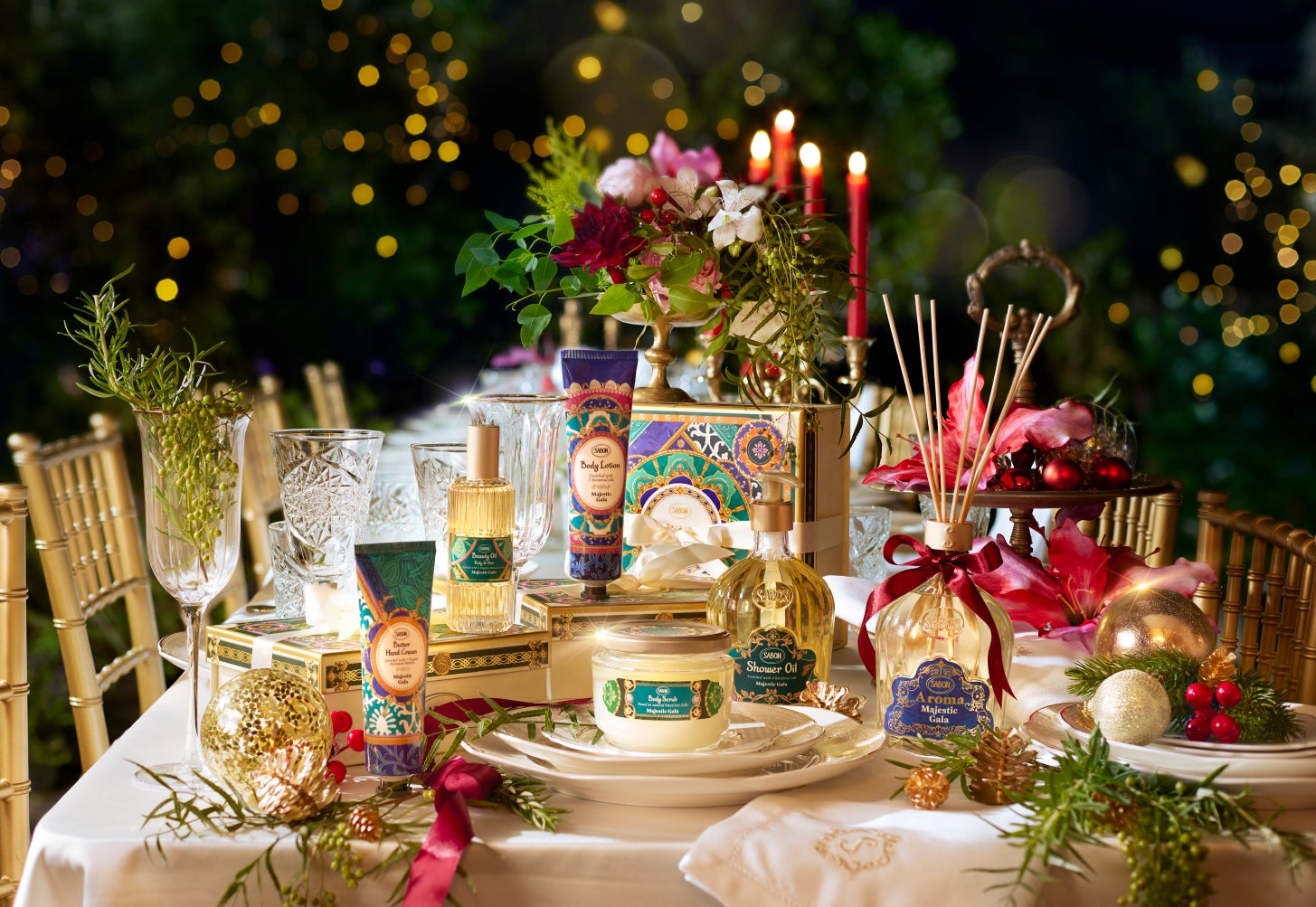 SABON（サボン）より、一夜限りの晩餐会「マジェスティック・ガラ」がテーマのホリデーコレクションを数量限定発売