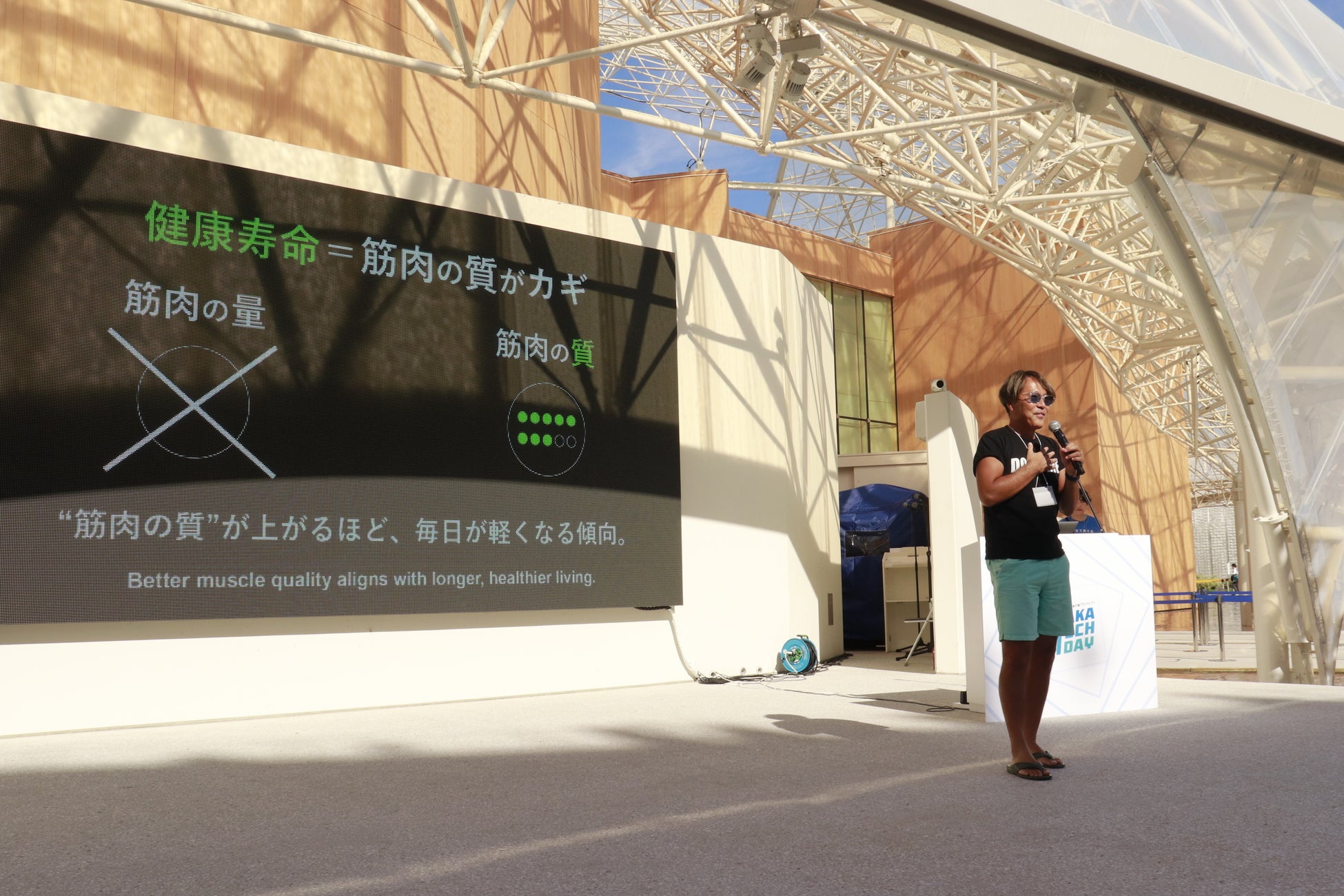 入場制限の大反響！万博 OSAKA TECH DAYで「筋肉Phone」体験200名超——噛みしめ×筋質の可視化が好評