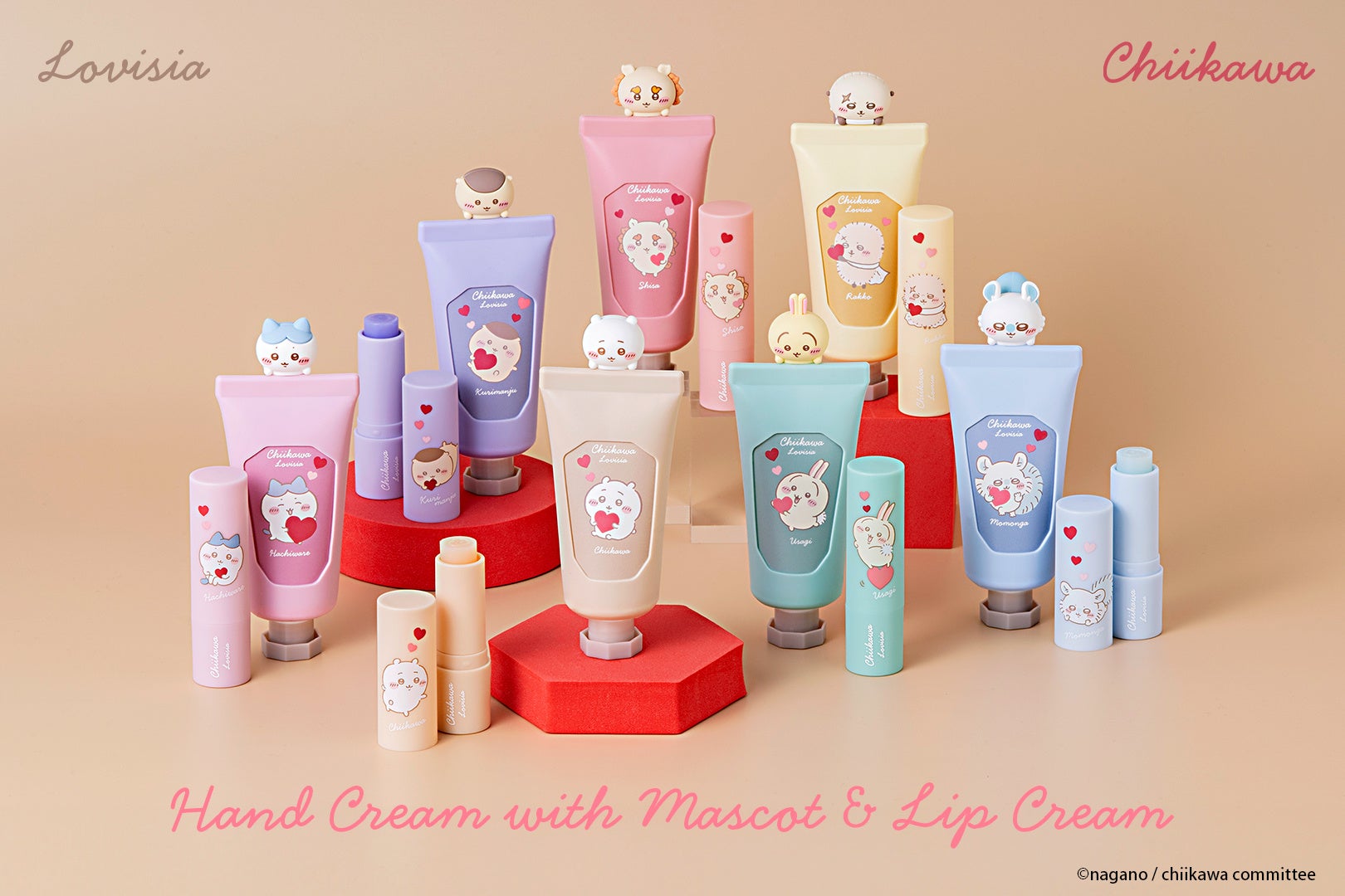 ちいさくてかわいいマスコット付き！ちいかわハンドクリーム＆リップクリームが新登場！