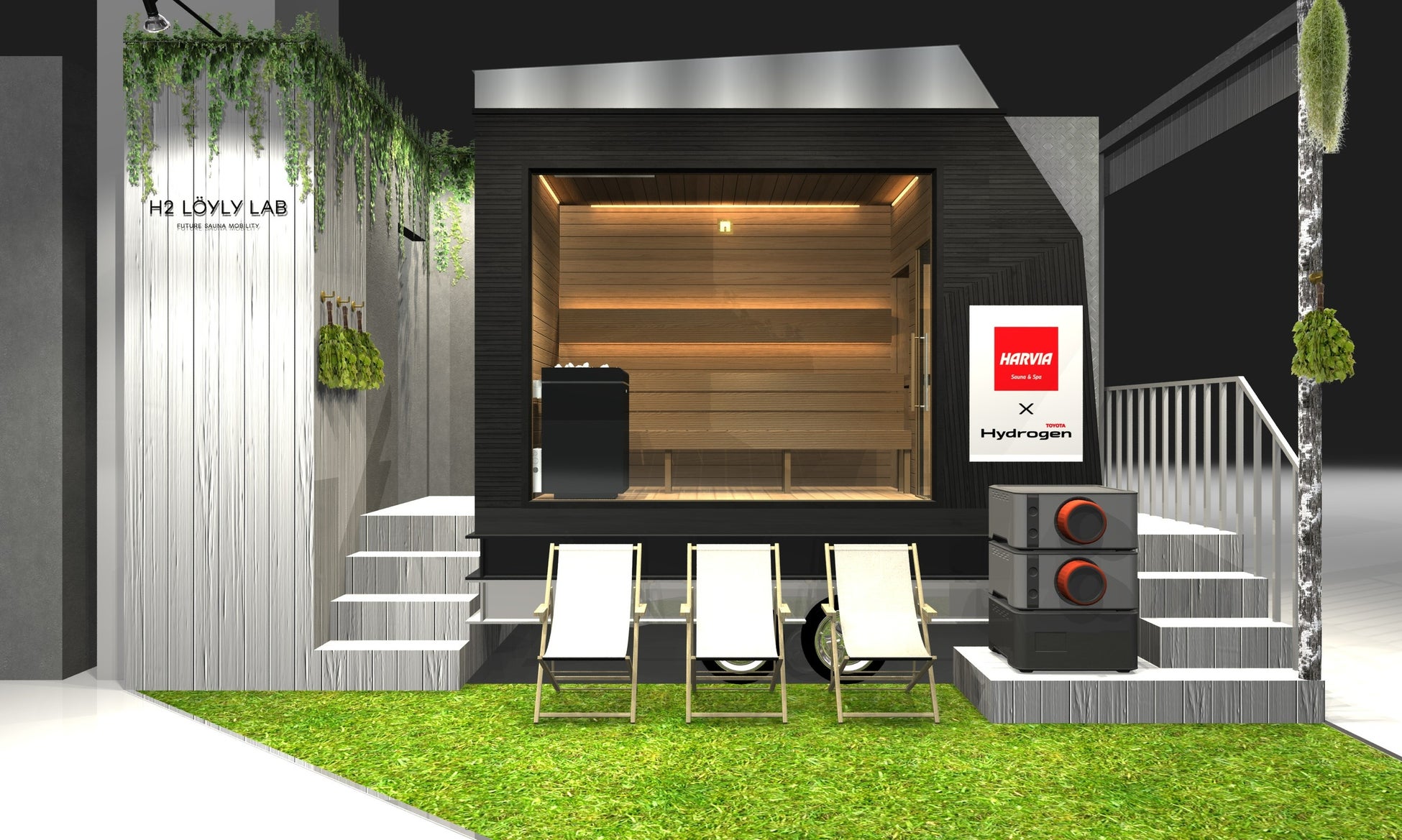 日本初公開！［TTNE］がJapan Mobility Show 2025にて ”ハルビア × トヨタ共同開発” の水素サウナのブースをプロデュース！