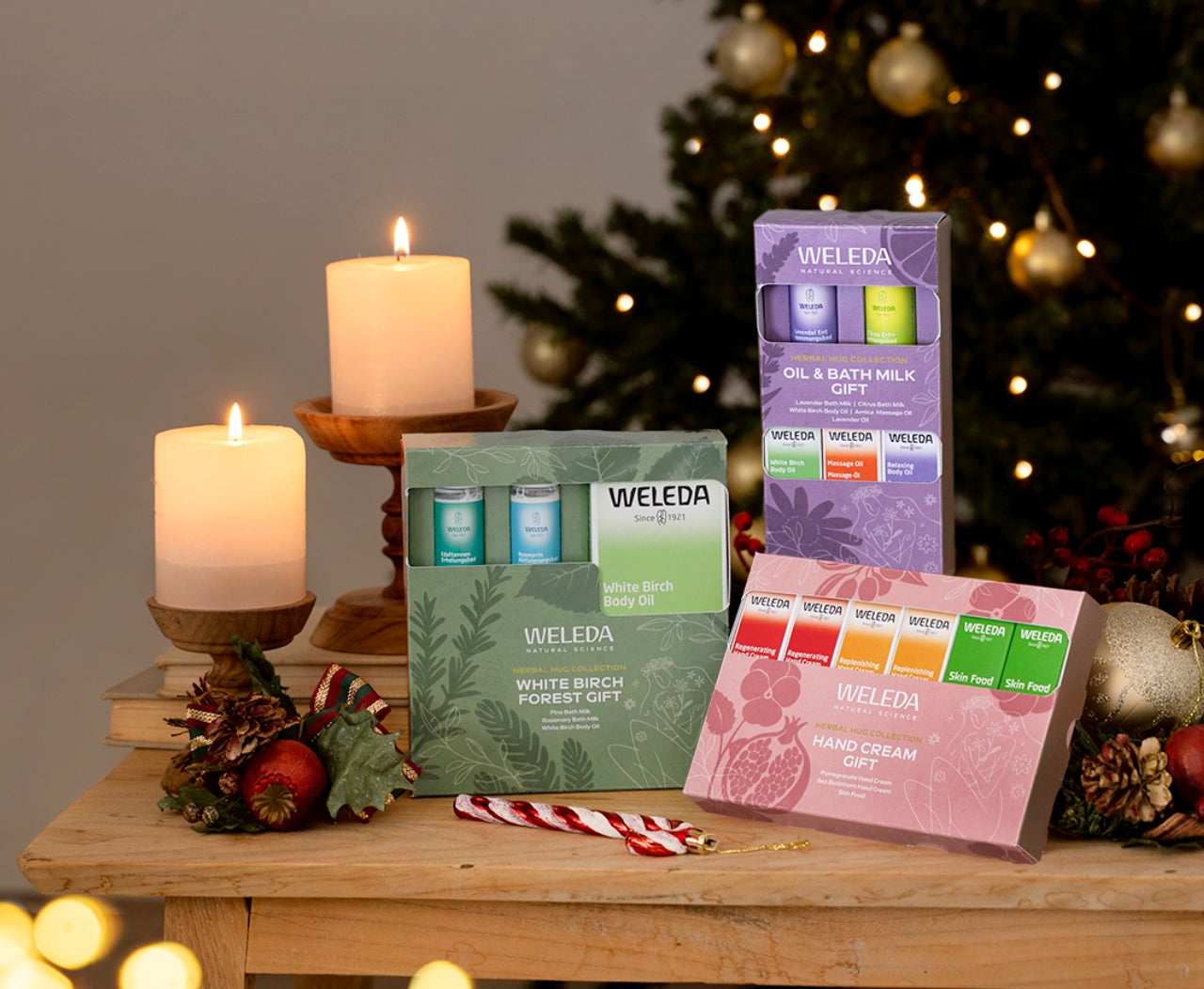 オーガニックコスメ「ヴェレダ」より3種のクリスマスコフレ”WELEDA HERBAL HUG COLLECTION”が10月31日より発売開始。