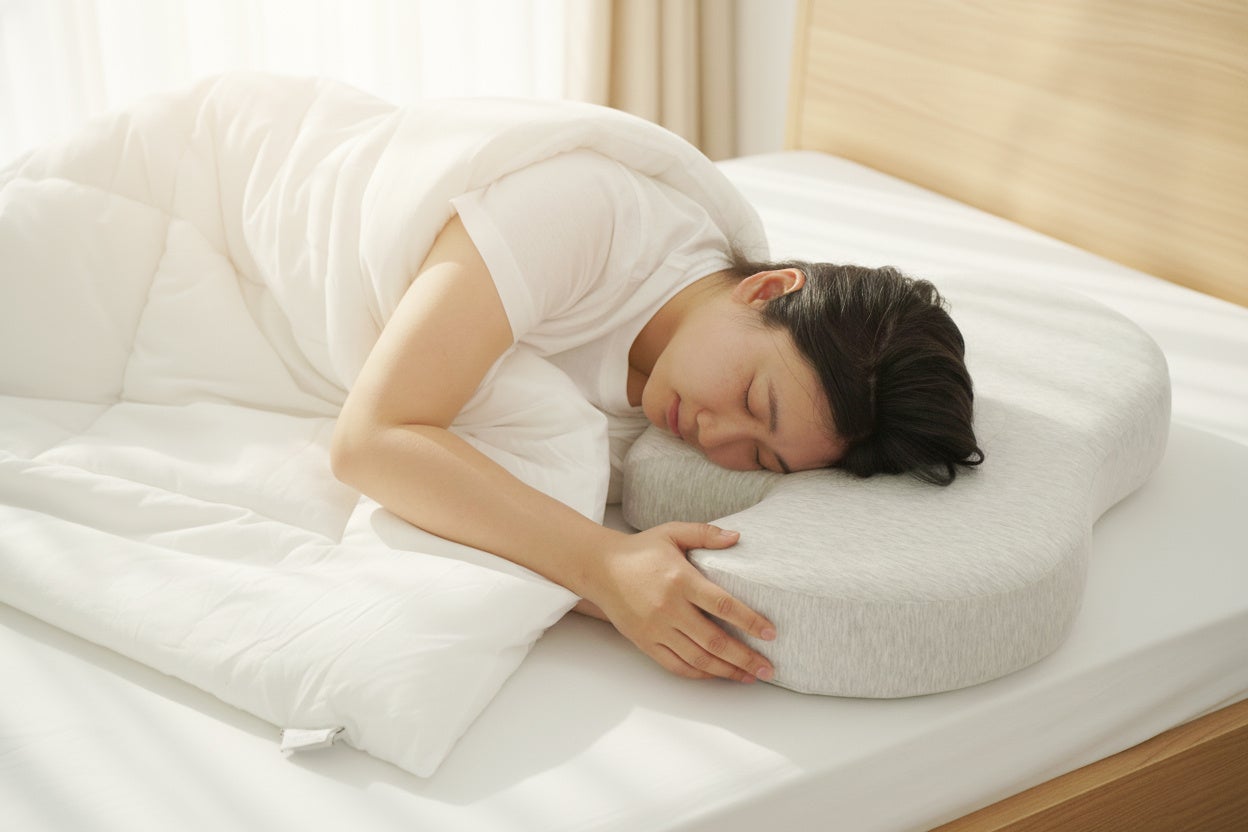 【Firmflex】からお届けする枕の新しい形！今、私たちの快眠に必要なのは四角ではなくラインです。