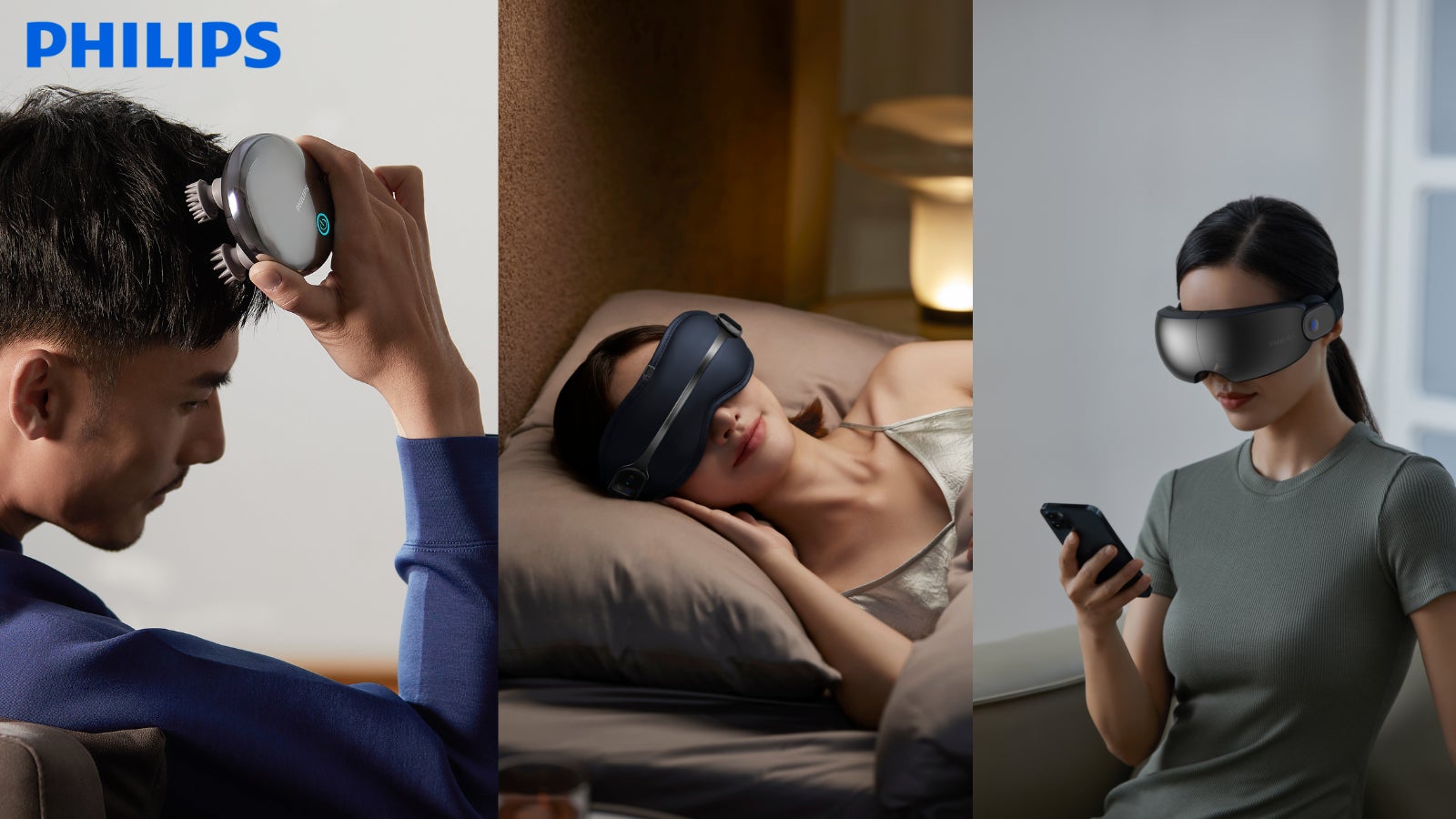忙しい毎日に、目元と頭皮のご褒美を。PHILIPSのセルフケア家電3製品、国内販売開始