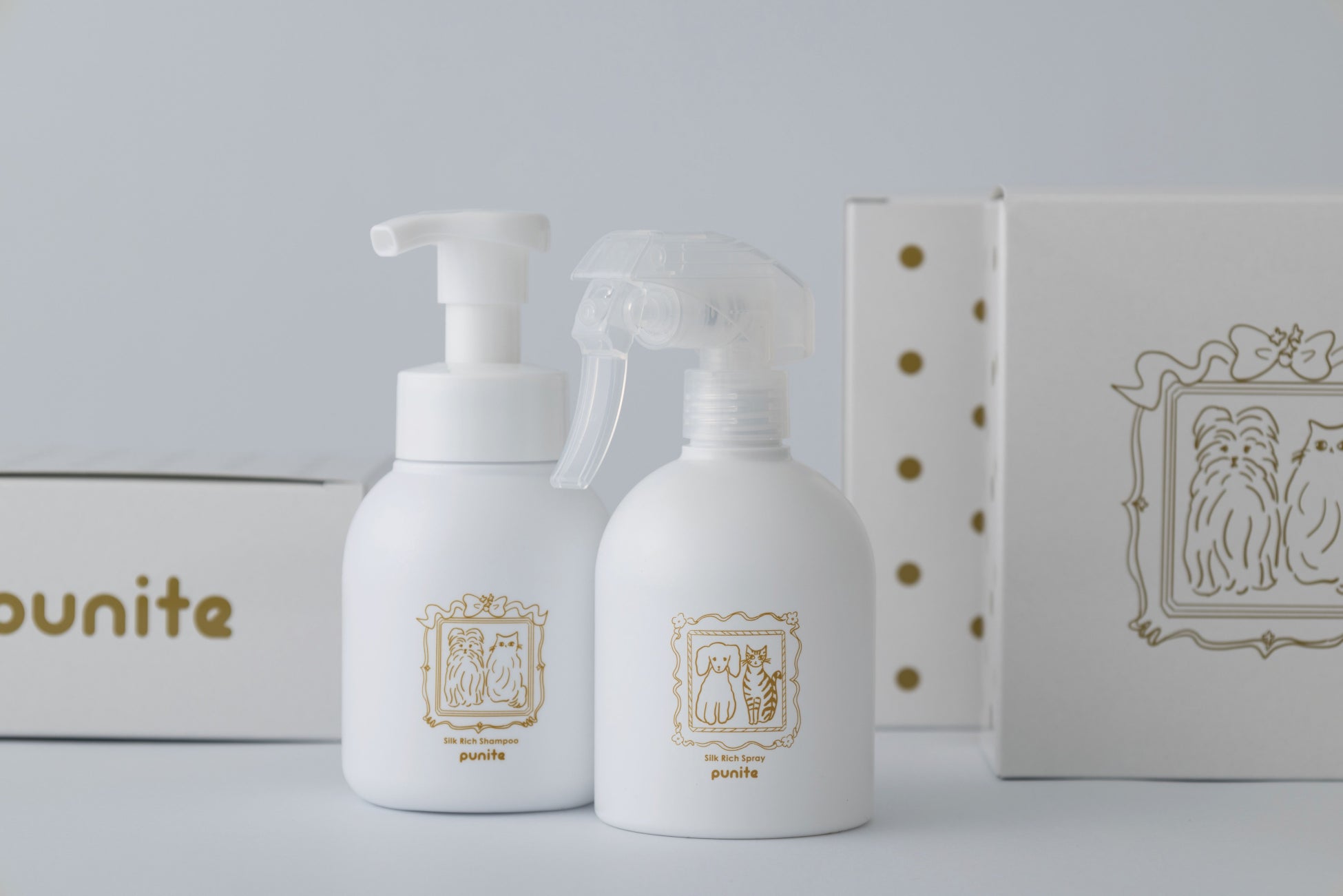 ― 毎日のケアを愛犬と愛猫との“絆の時間”に ―　punite（プニテ）「シルクリッチシャンプー」と「シルクリッチスプレー」を2025年11月25日に発売