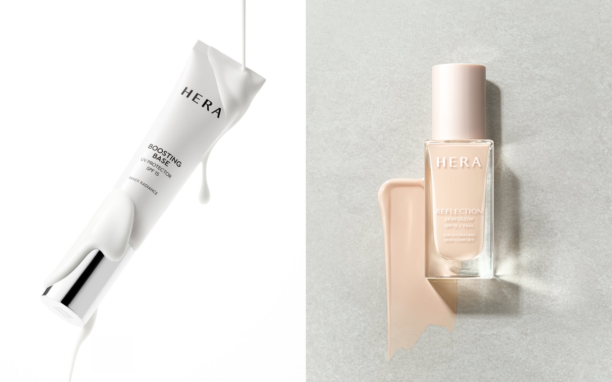 【HERA】肌から自信に満ち溢れる「リフレクション スキングロウファンデーション」と美肌へ導く密着ブースト下地「ブースティングベース」を2026年2月4日(水)発売予定