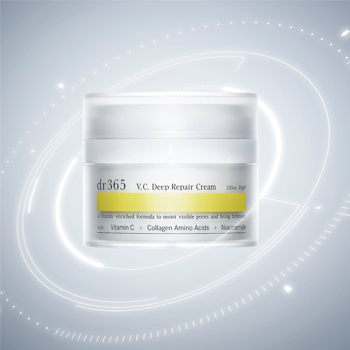 dr365より、次世代ビタミン処方の”毛穴再整*クリーム”「V.C. ディープリペアクリーム」が登場！