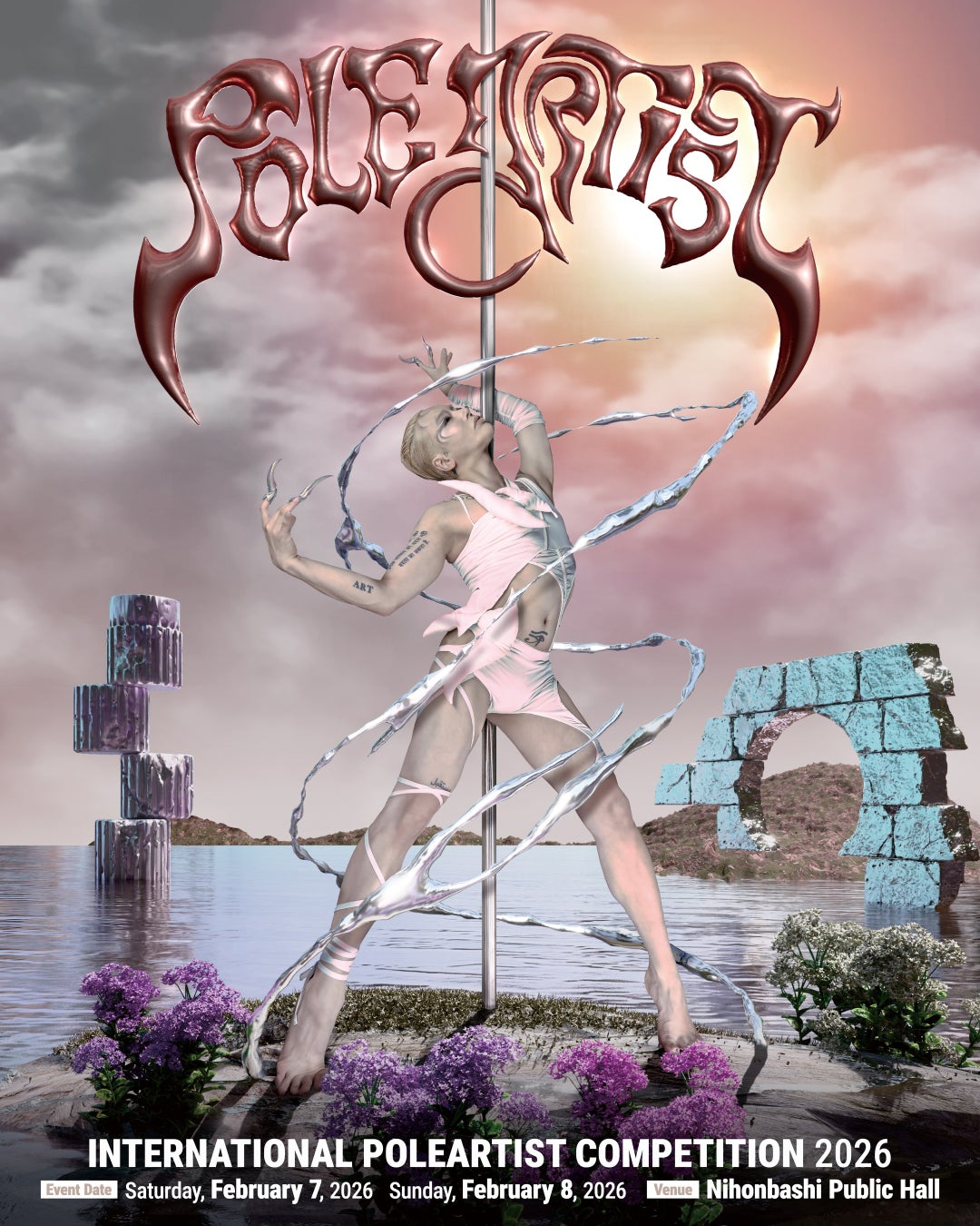 多様な美と表現を世界へ。国際ポールアート大会「INTERNATIONAL POLE ARTIST COMPETITION 2026」2026年2月7日・8日 日本橋公会堂で開催決定