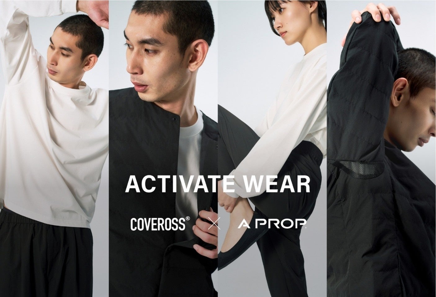 Fast Fitness Japanの公式オンラインストア「A PROP（ア プロップ）」がCOVEROSS®を使用したオリジナル商品「ACTIVATE WEAR」を12月12日20時から発売開始