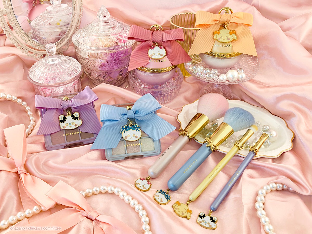 リボンをつけたちいかわたちがとってもキュートなコスメシリーズが新登場♡粧美堂より「ちいかわ リボンコスメシリーズ」発売