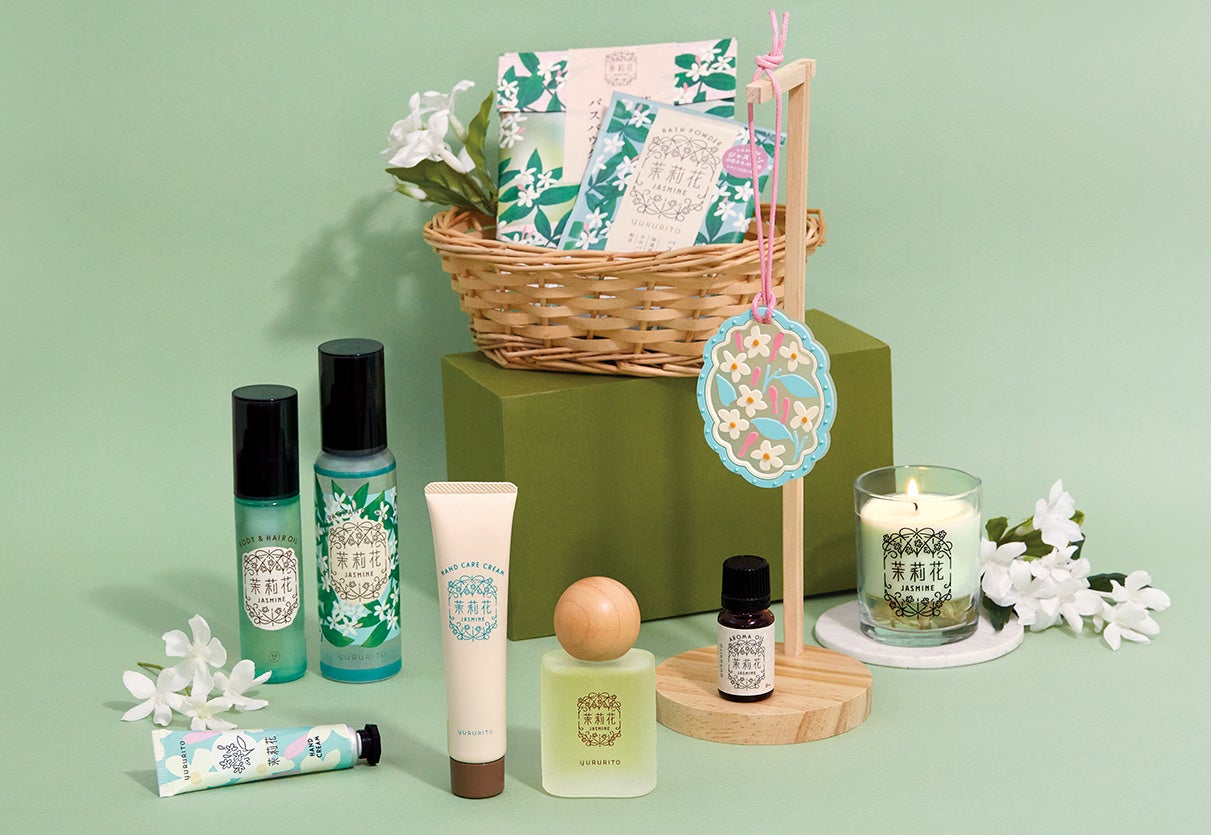 ジャスミンの香りとうるおいに包まれるビューティーコレクション　オードパルファム、ハンドケアクリーム、ミニハンドクリームが定番に加わってうっとりと香り高く