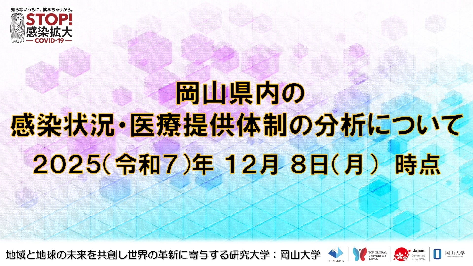 【岡山大学】岡山県内の感染状況・医療提供体制の分析について（2025年12月8日現在）