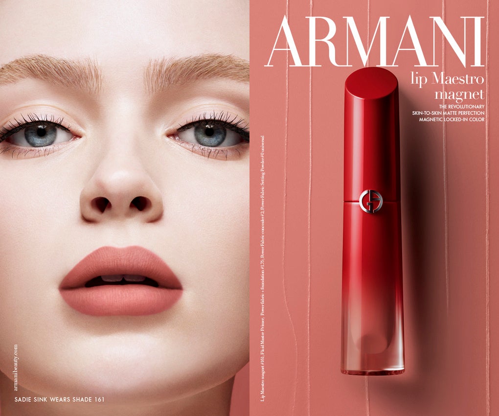アルマーニ ビューティから「リップ マエストロ マグネット」が新登場　マグネットのように唇に密着するふんわりマット仕上げの”極薄”リキッドリップ