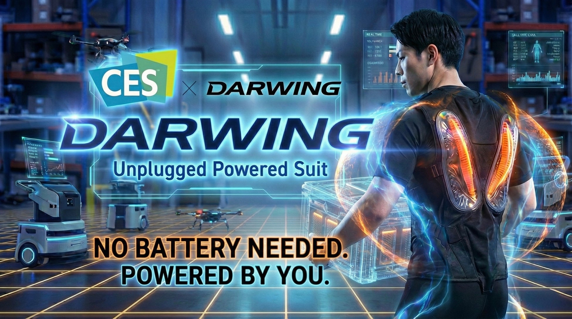 【まもなく開幕】重い荷物もラクに！電力ゼロで腰を支えるアシストスーツ、世界最大のテクノロジー展で最新版を発表！