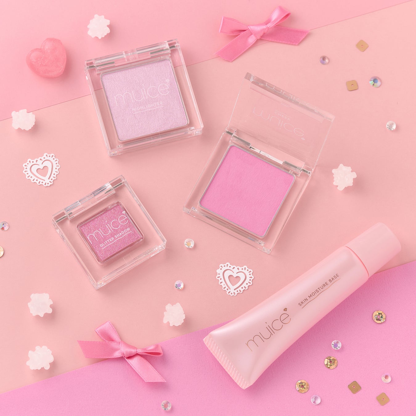 美容系動画クリエイター・かわにしみきプロデュース ｍuice（ミュアイス）から春を彩るピンクコレクションが登場！人気アイテムから限定ピンクカラーを発売