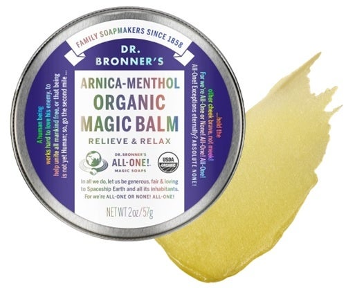 【速報】定番化に伴う先行発売で公式オンライン1週間完売！ドクターブロナー「オーガニックマジックバーム アルニカメンソール」