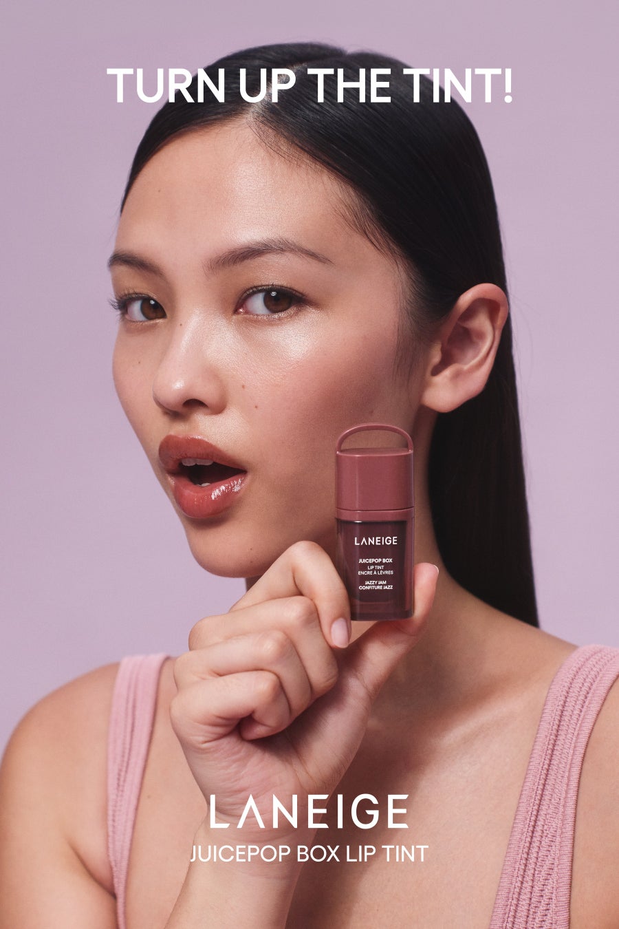 [LANEIGE] TURN UP THE TINT！フルボリュームでカラーもツヤも爆上げ*¹！ジューシー発色＆うるツヤをリピート再生。「ジュースポップボックスリップティント」が新登場！