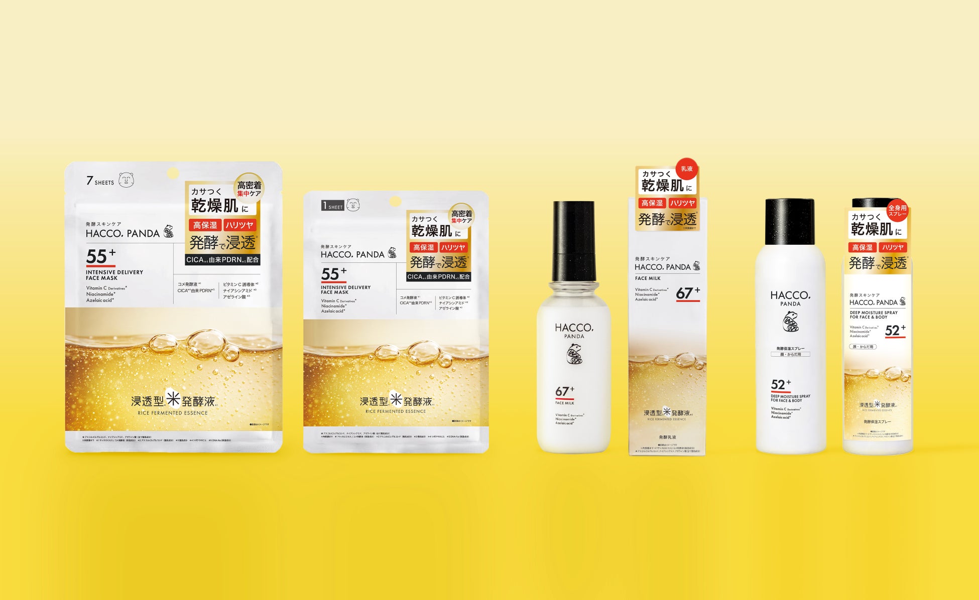 発酵スキンケアブランド「HACCO.PANDA」、2026年3月17日より発酵高浸透*フェイスマスクを含む新製品３種を発売。既存品パッケージもリニューアルし、ブランド刷新で新登場！
