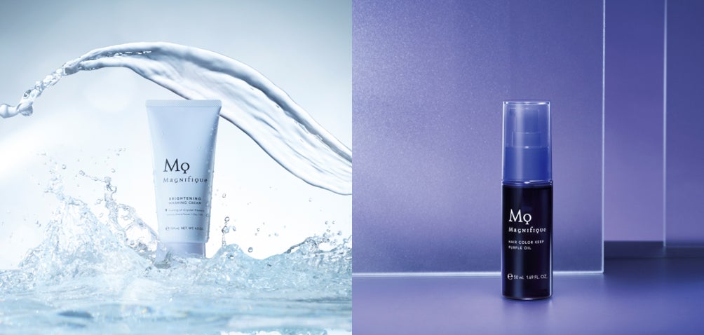 『マニフィーク』から透明感を高め肌あれも防ぐ洗顔とカラーキープとダメージケアを叶えるヘアオイルを3月23日に順次発売