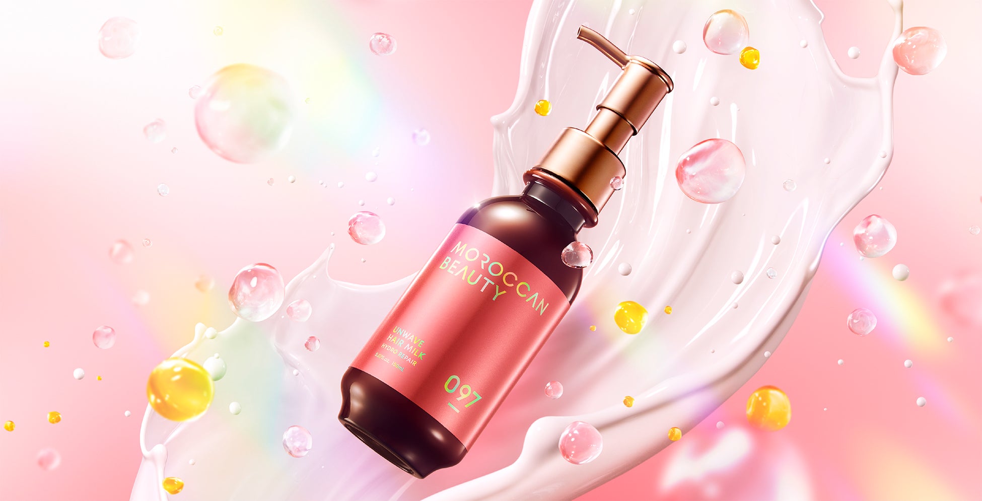 トステア®*・PPT*¹補修成分配合！うねり髪を科学するモロッカンビューティ ハイドロリペアシリーズから、うねり補整*²ヘアミルクが新登場！