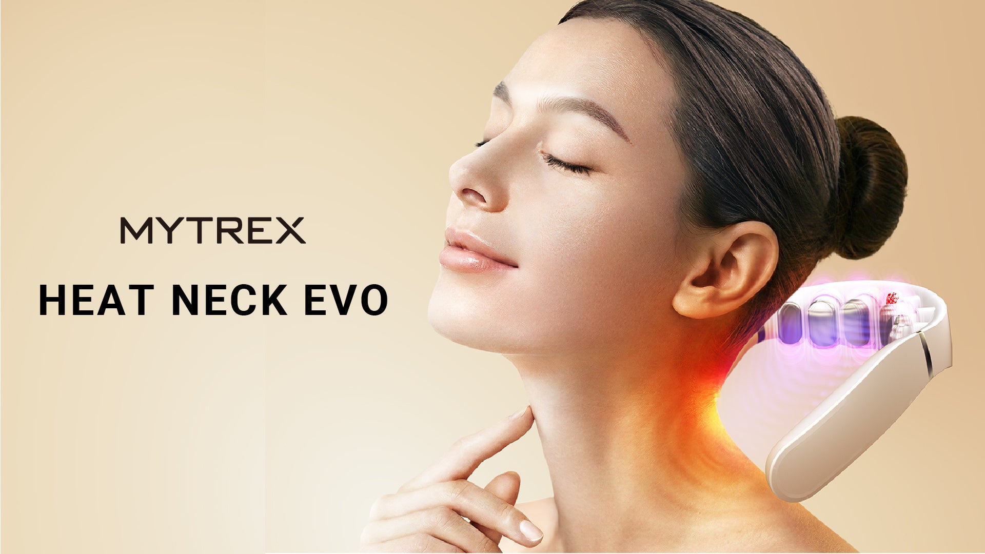 【MYTREX】ネックケアシリーズが進化。“振動×EMS×W温熱” を融合したハイブリッドモデル「HEAT NECK EVO」誕生