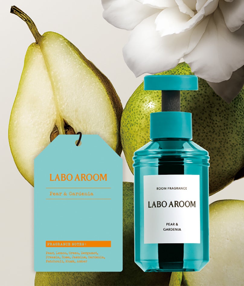 インテリアフレグランスブランド「LABO AROOM」から、春の上質な空間を彩るペアーとアールグレイを基調とした2種類の新香調を発売