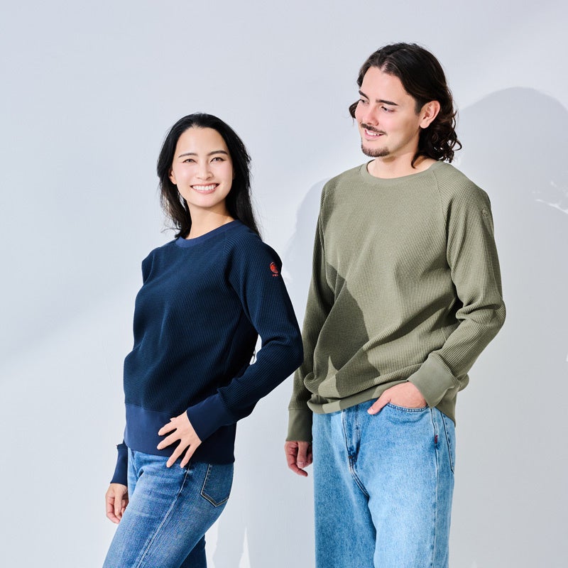 【新製品】春の外遊びに最適な1枚 UVカットワッフルTシャツ長袖の予約販売を開始