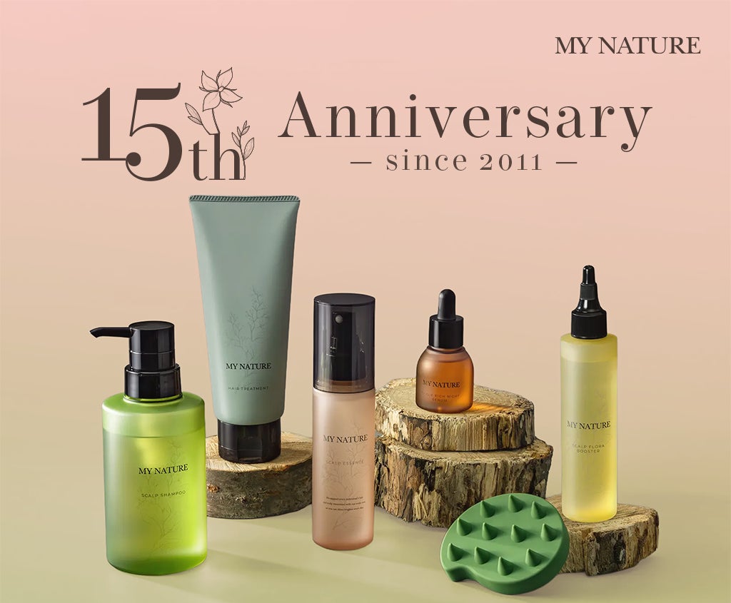【15周年】女性向け頭皮ケアブランド「マイナチュレ」が本日3月2日で誕生15周年。1年間に渡り特別キャンペーン・企画を実施
