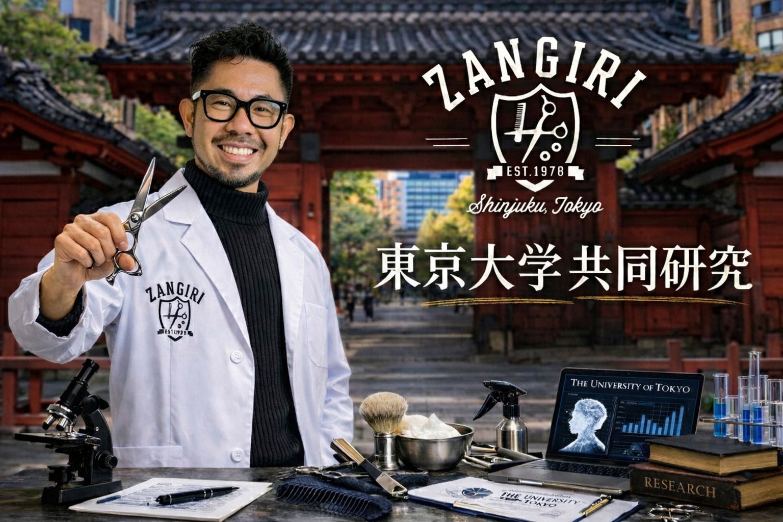 理容の新しい価値を科学で解明　株式会社ZANGIRi、東京大学と共同研究契約を締結