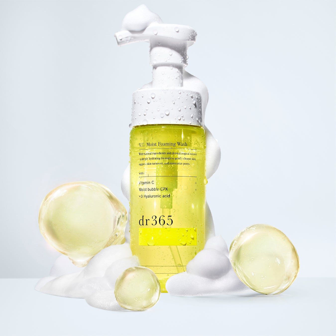 dr365より、毛穴汚れを断捨離し、透明感を育む「ビタミン肌育*1 泡洗顔」V.C. モイストフォーミングウォッシュが登場。