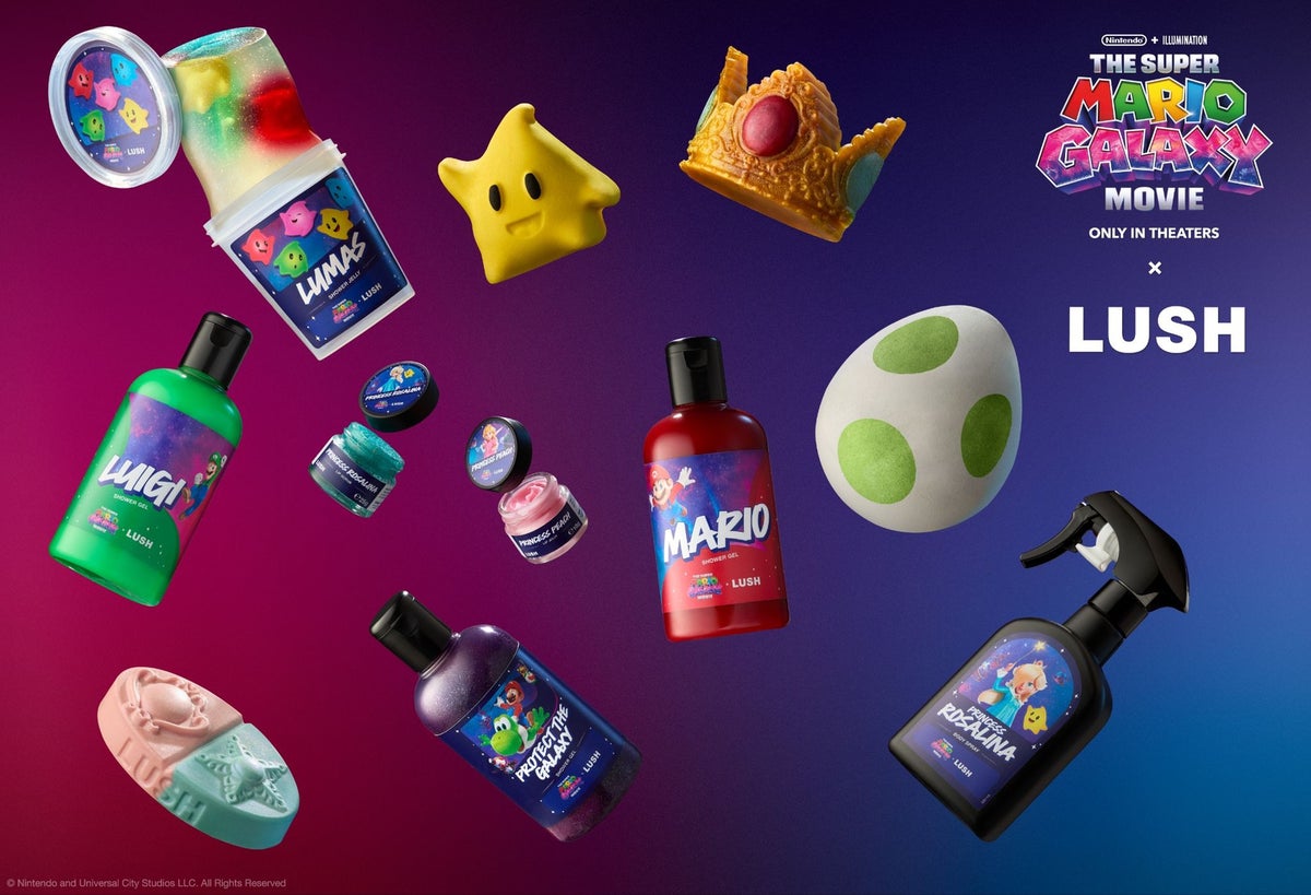 ＜映画『ザ・スーパーマリオギャラクシー・ムービー』 × LUSH＞3月10日発売！限定コラボ商品全12種と宇宙へ飛び出す冒険のようなバスタイムを！