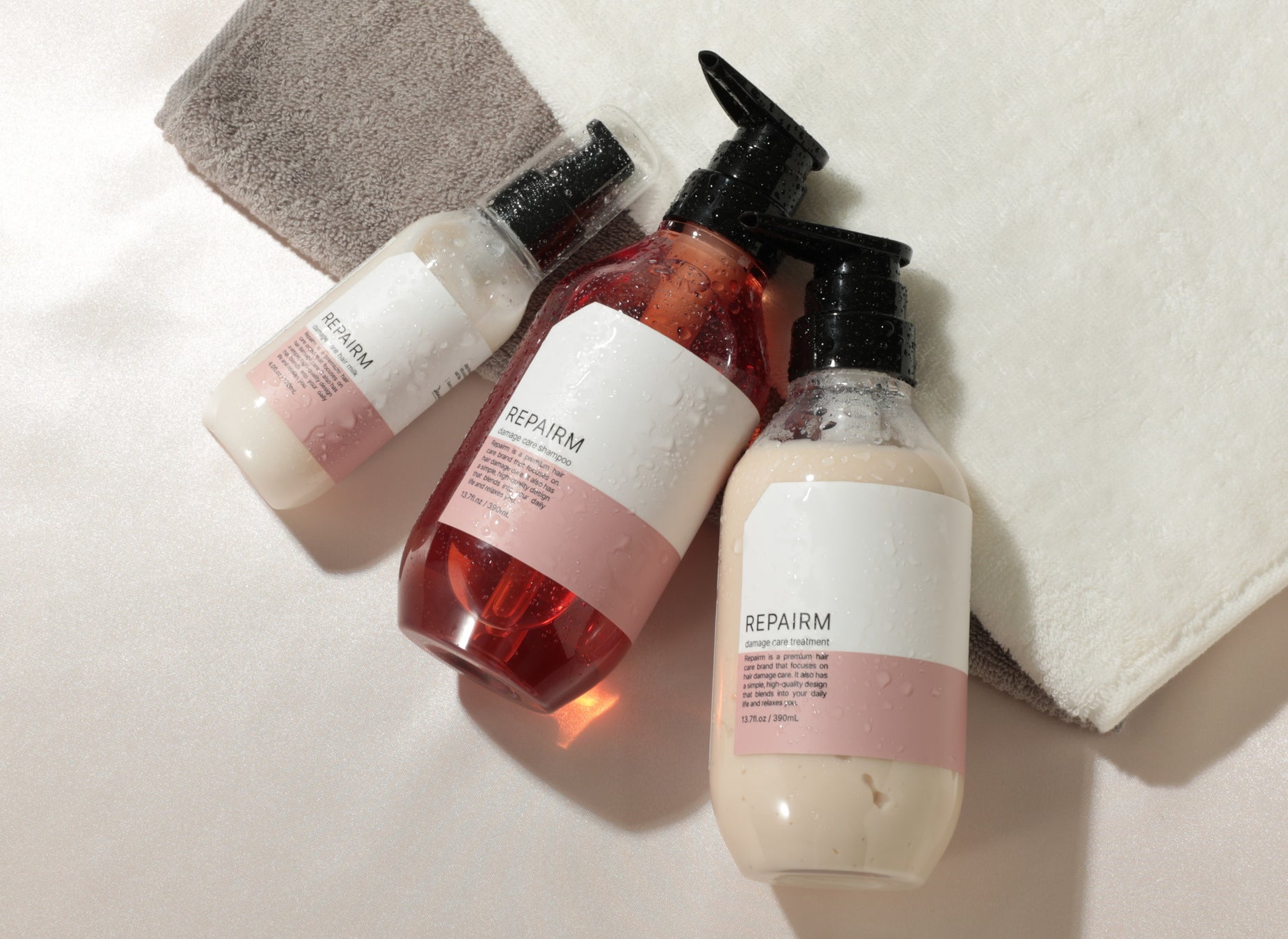 【Amazon新生活SALE対象】〈新商品〉REPAIRM(リペアム)新ヘアケアシリーズ登場。シャンプー・トリートメント・ヘアミルク発売。髪の芯まで補修し、パサつきをケア。うるおいサラサラ髪へ