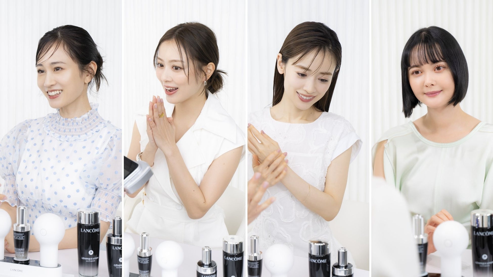 前田敦子さん、内田理央さん、泉里香さん、玉城ティナさんも体感！全国のランコムカウンターで、いつでも無料でAI肌測定＆美顔器サービスを展開！