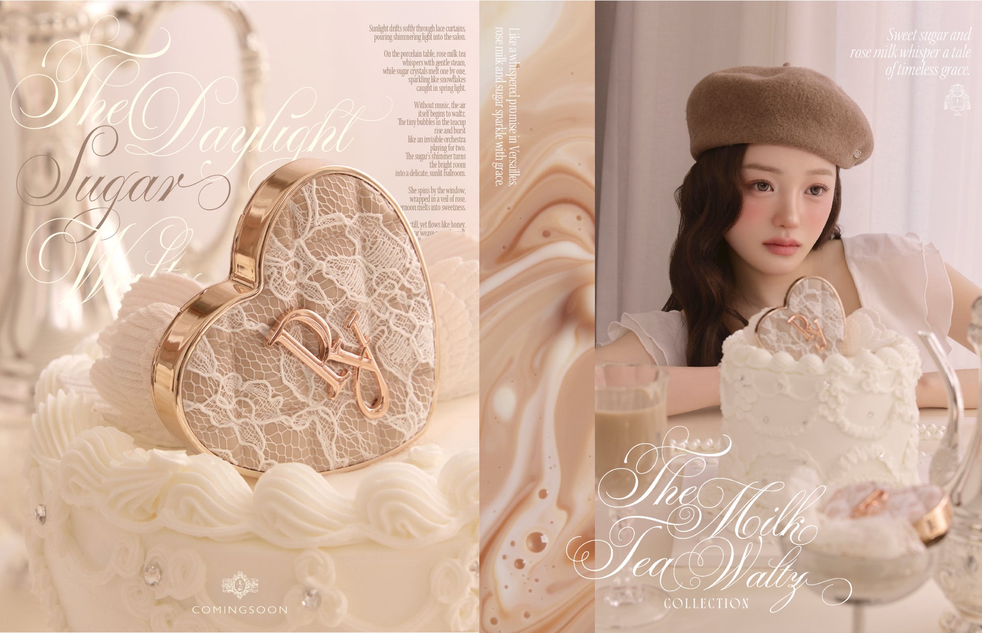 【Peony】ブランドを代表するハートパケに新色ハイライター・チーク4色「The Milk Tea Waltz Collection」が3/27に登場！